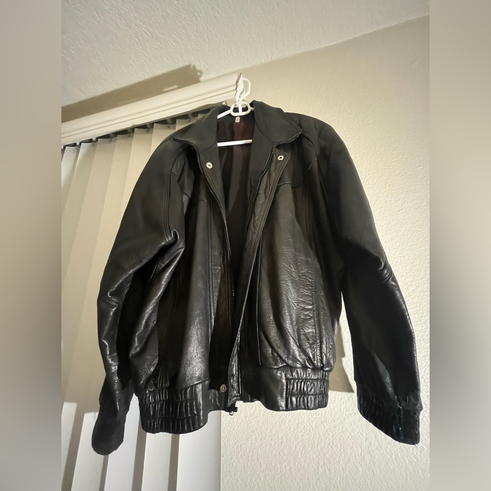 Men's Black Leather Jacket